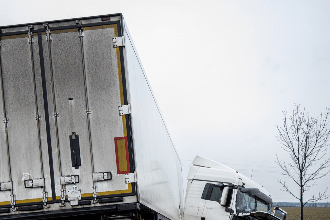 Jack Knifed Truck Accident