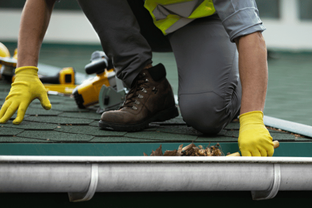 Cleaning gutter