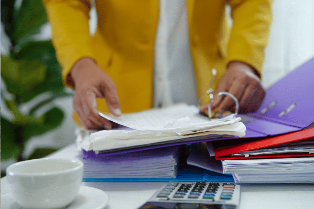 Filing paperwork